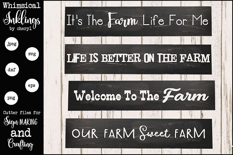 The Farm Life SVG Sign Set