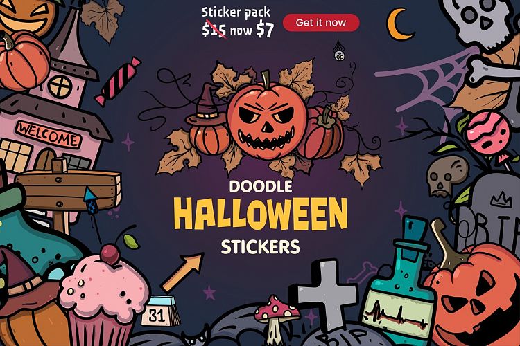Halloween Doodle Set