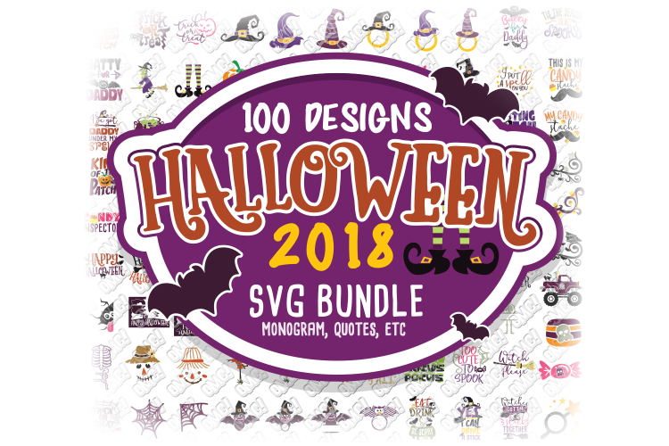 Halloween SVG Mini Bundle 2018 in SVG, DXF, PNG, EPS, JPEG