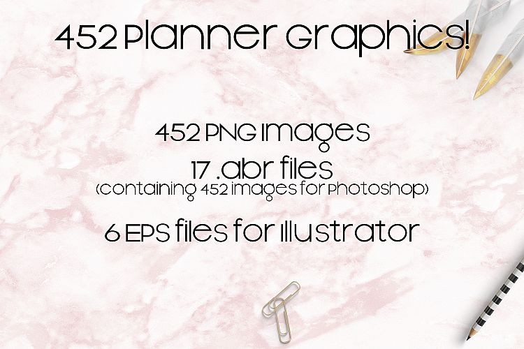 452 PNG Sticker Base Items for Planners, Journals, Diaries