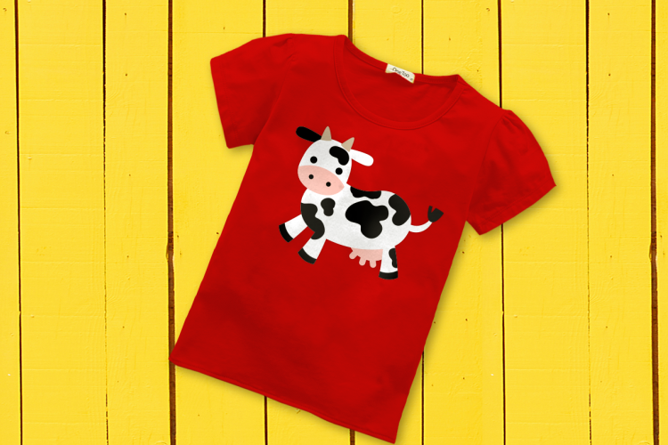 Cute Cow SVG Design