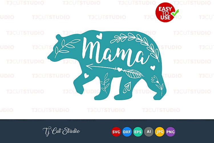 Mama bear svg, mothers day svg, mama bear, Files for Silhouette Cameo