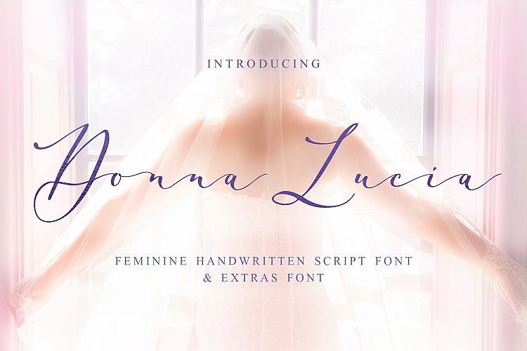 Donna Lucia font + Extras & Logo