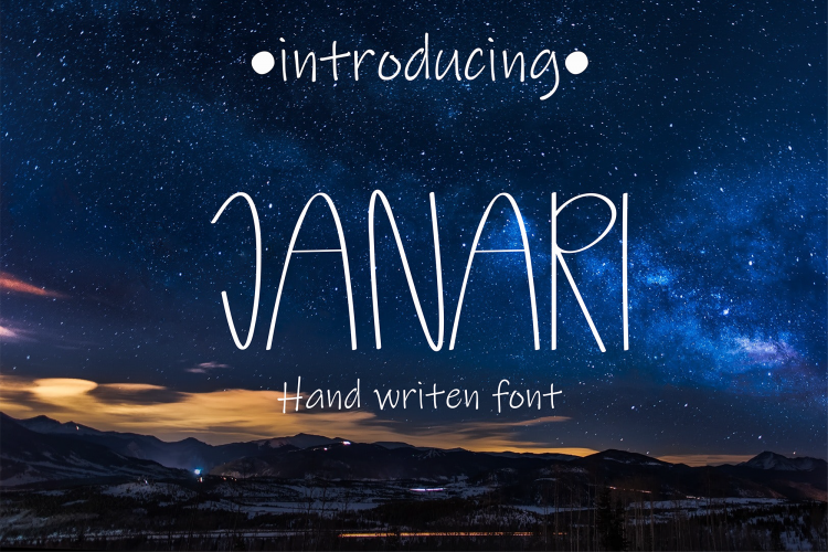 Janari font