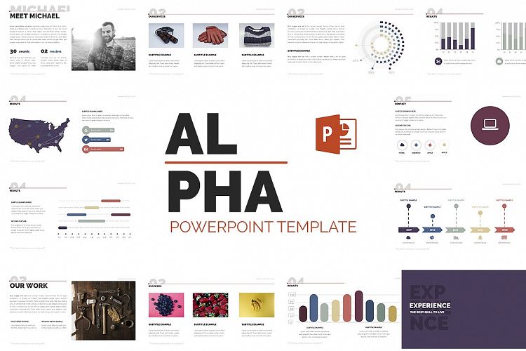 Alpha Powerpoint Presentation Template example image 1