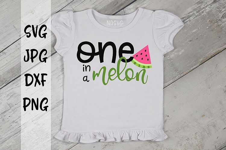 One in a melon, first birthday, SVG