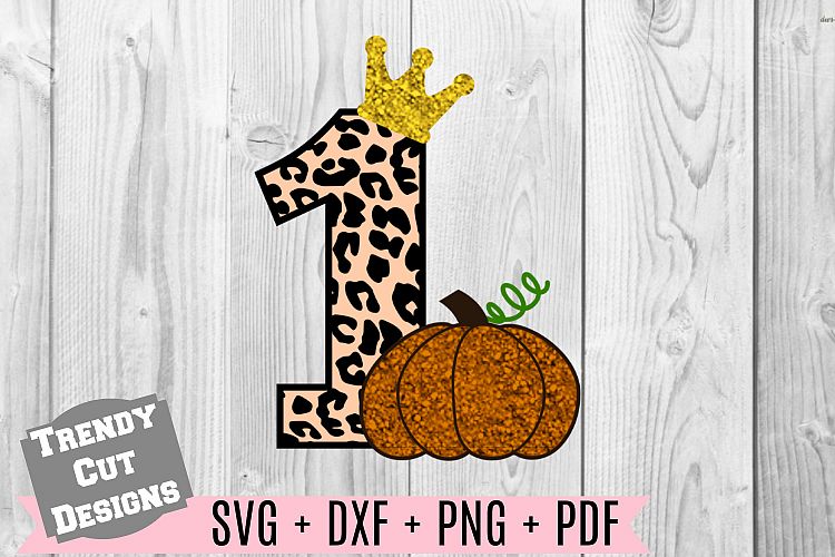 Download Pumpkin 1st Birthday, Cheetah Print, Crown SVG DXF PDF PNG