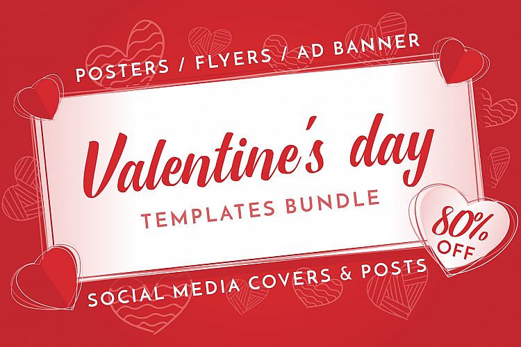 Valentines Day Design Templates Bundle SALE