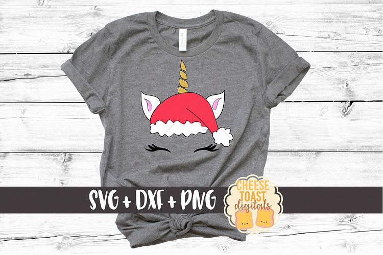 Santa Christmas Unicorn - Unicorn SVG - Christmas SVG