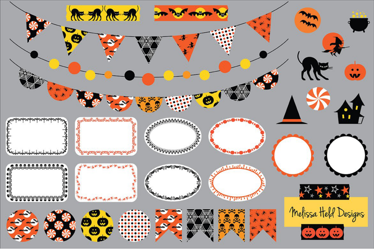 Halloween Bunting Clipart