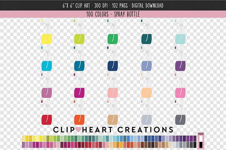 Spray Bottle Clip Art - 100 Clip Art Graphics