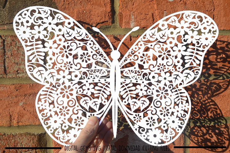 Butterfly paper cut SVG / DXF / EPS files