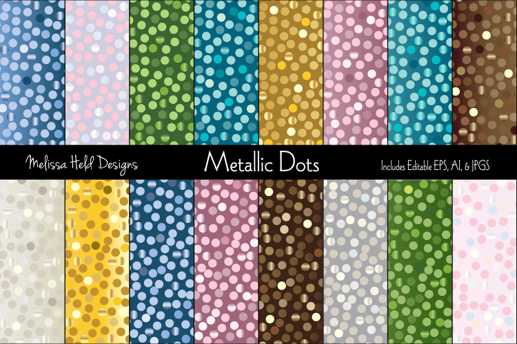 Random Metallic Dot Patterns 151038 Textures Design Bundles