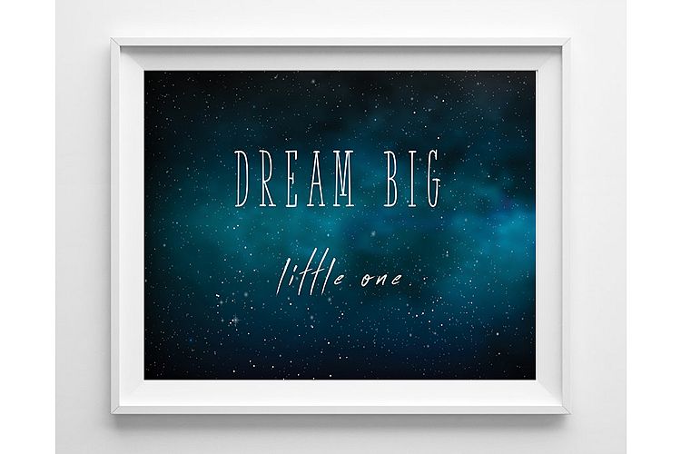 Space Nursery Decor, Nursery Prints Boy, Dream Big