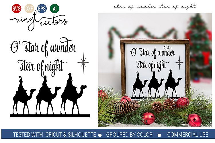 Star of Wonder Start of Night DXF SVG Cut File