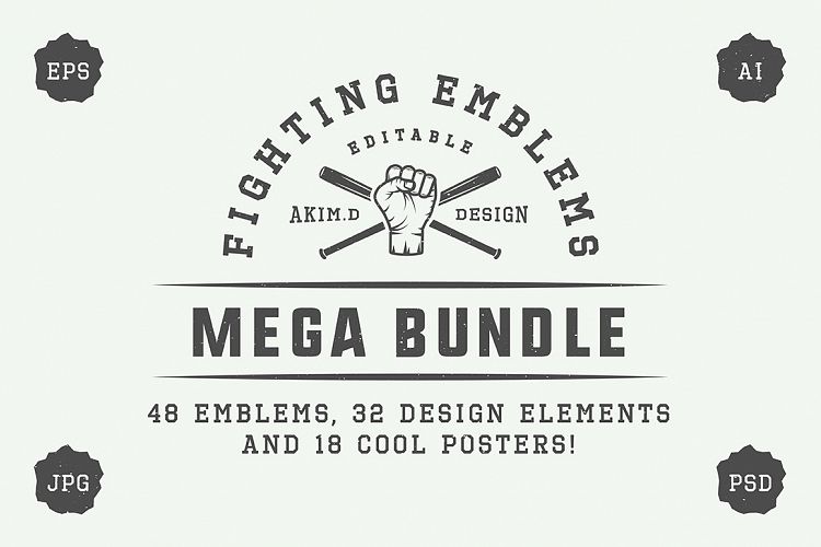 Vintage Fighting Emblems Bundle