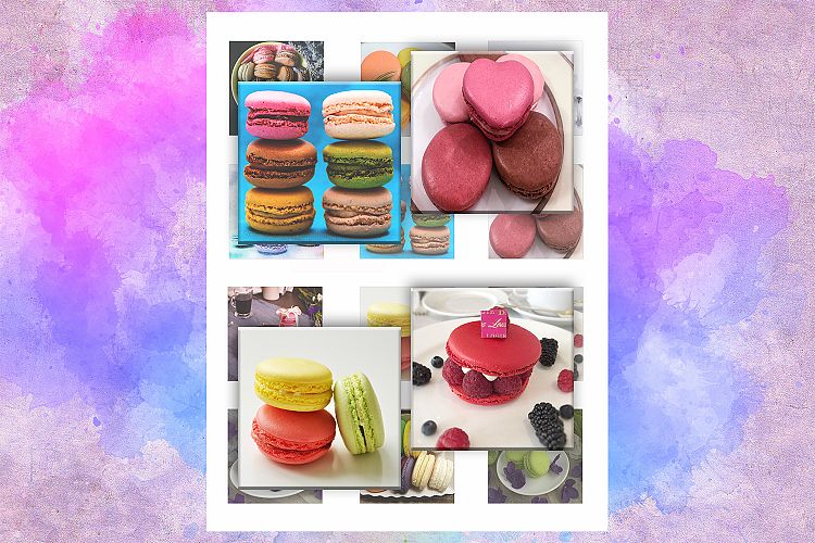 Macaroons, Colored, Sweet Macaroons, Printable, 2x2 Inch