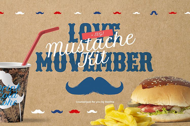 Movember Style Mustache Kit