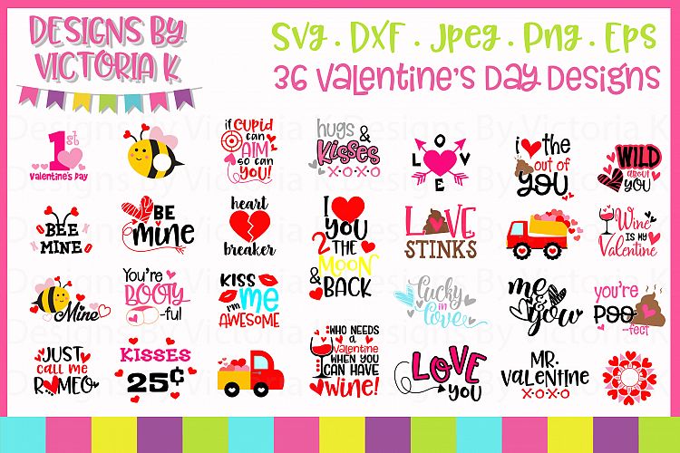 Valentine's Day SVG Cut Files