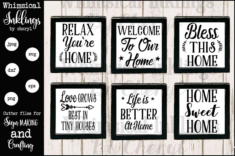 All About Home SVG Sign Bundle