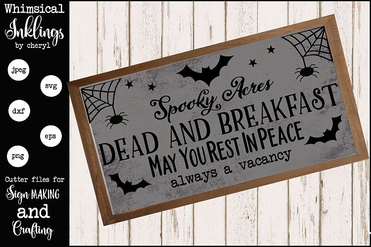 Dead and Breakfast Halloween SVG