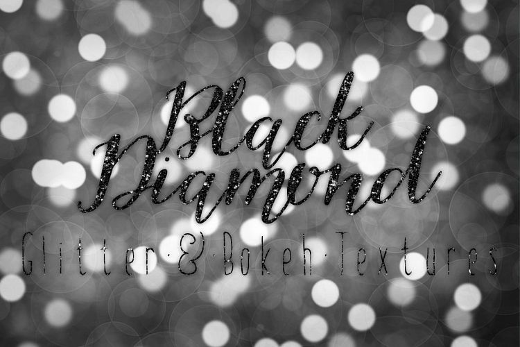 Black Diamond Glitter & Bokeh