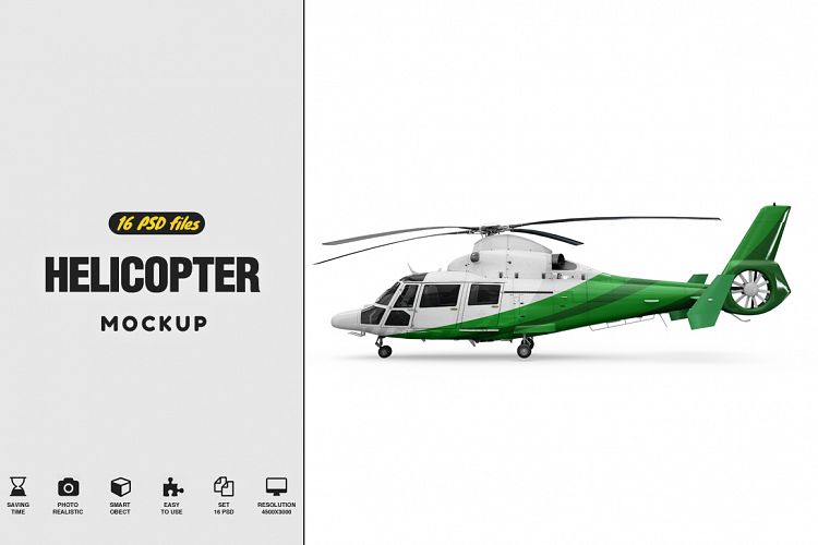 Helicopter Mockup