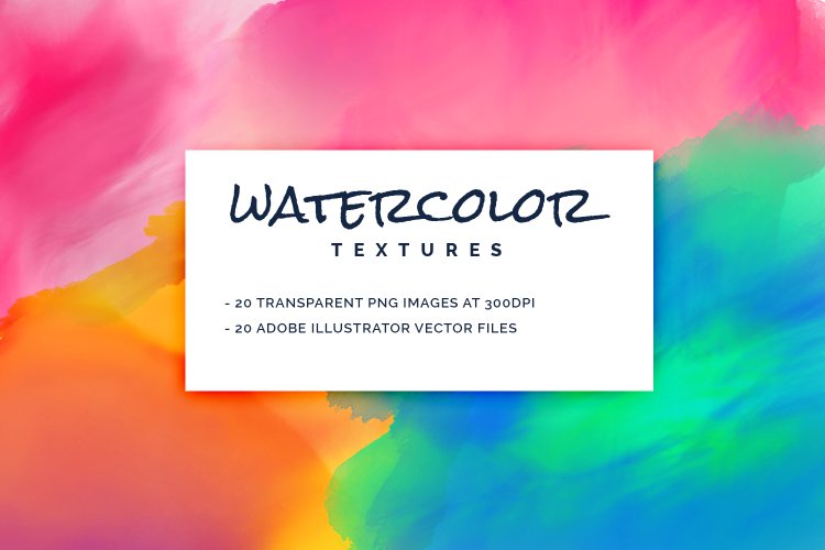 Watercolor Textures Pack (PNG and Vector) example image 1
