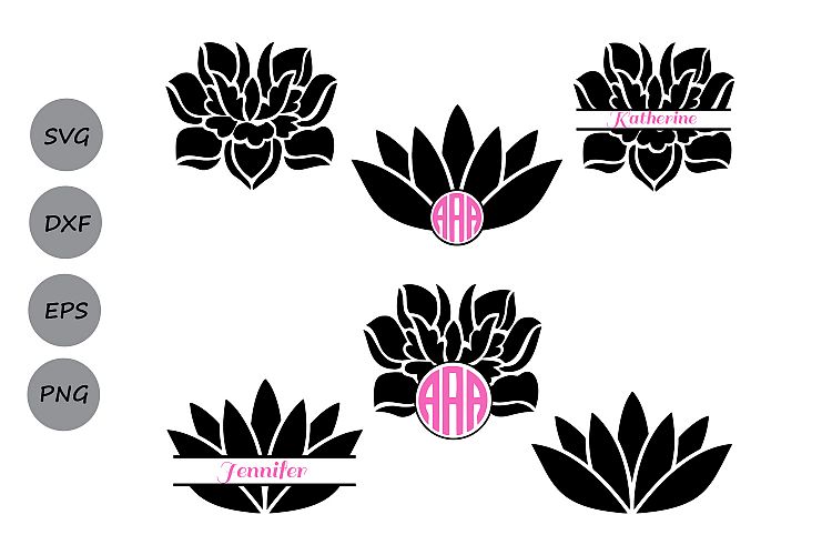 Download Lotus SVG cut files, Lotus Monogram svg, Lotus Flower svg ...