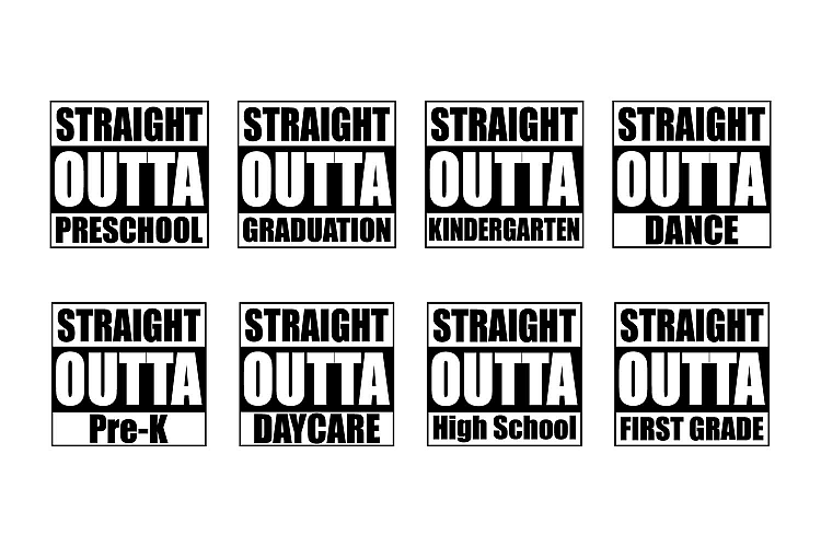 Download Straight Outta Cut File SVG