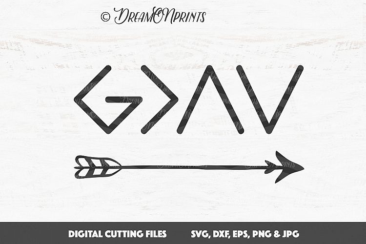 God is Greater than the Highs and Lows - Religious SVG Files