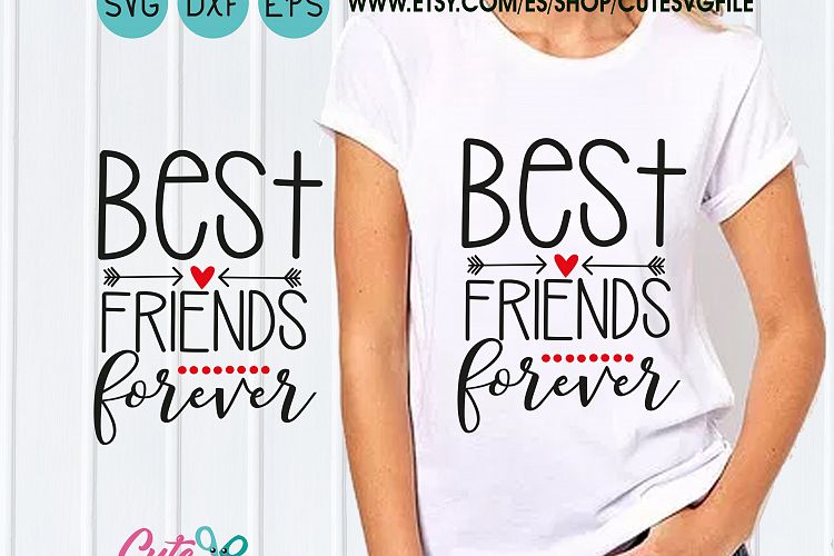 Best friends forever svg, Arrows svg, Happy Valentines Day SVG Files, Heart clipart, Silhouette Studio, Heart file for cutting machines