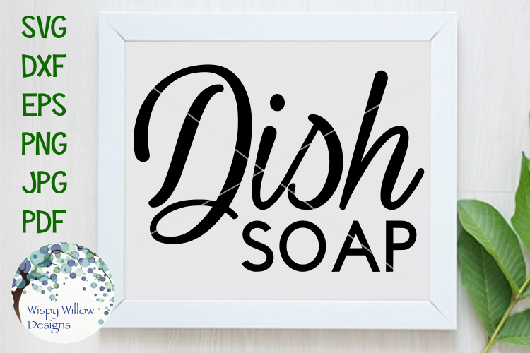 Dish Soap Label SVG Cut File (105800) SVGs Design Bundles
