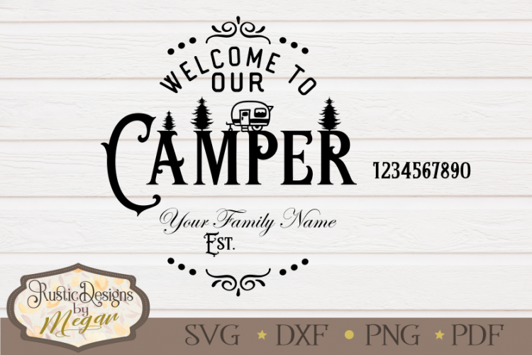 Custom Camping SVG cut file