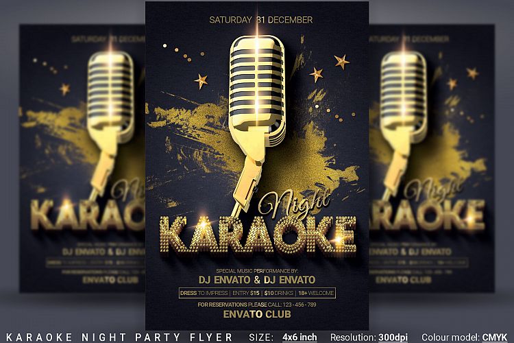 Karaoke Night Party Flyer