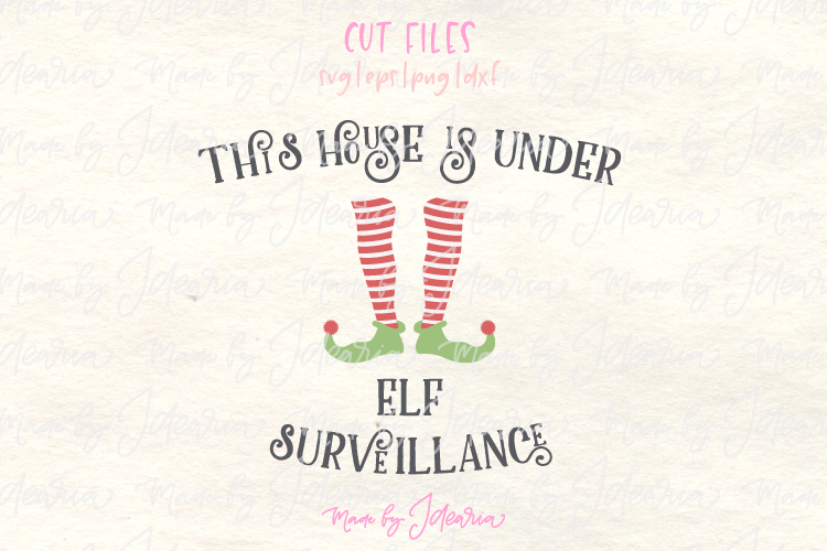 Elf Surveillance Svg or Elf Cam Svg as Christmas Svg Files