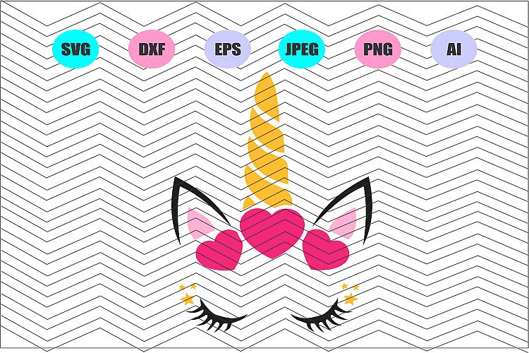 Unicorn Svg, Unicorn Face Vector File Vinyl Decal