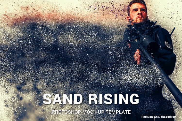 Sand Rising Photoshop Mock-ups