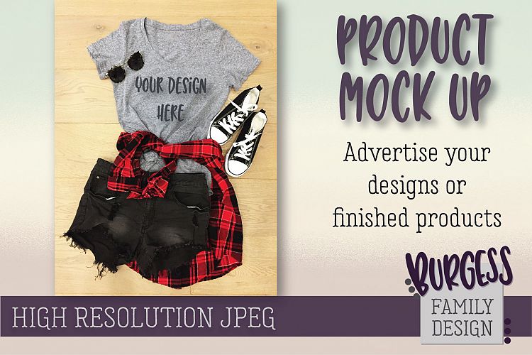 MOCK UP Plaid festival style | High Resolution JPEG