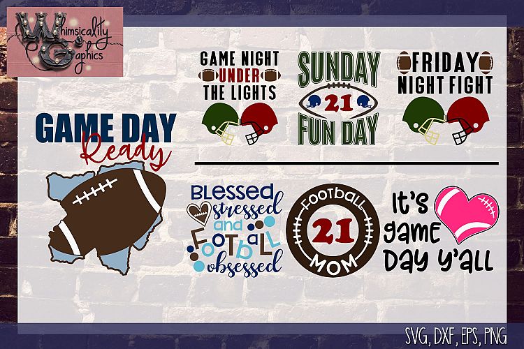 Download Football Mini Bundle SVG, DXF, PNG, EPS Commercial (126382 ...