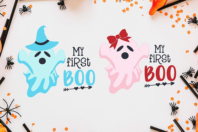 Halloween Baby My First Boo SVG Kids Halloween SVG DXF