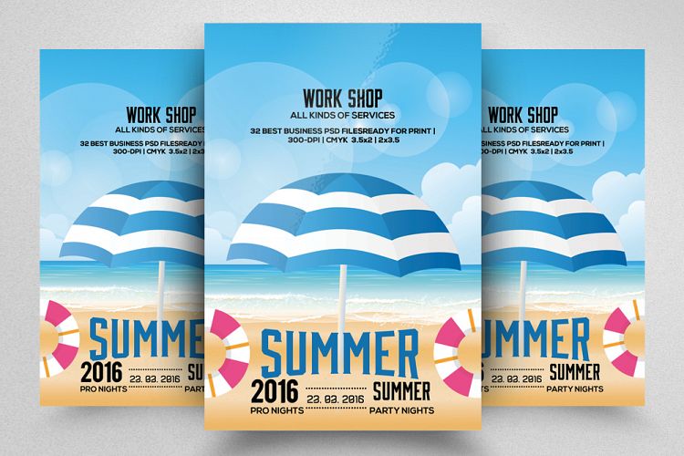 Summer Beach Picnic Flyer