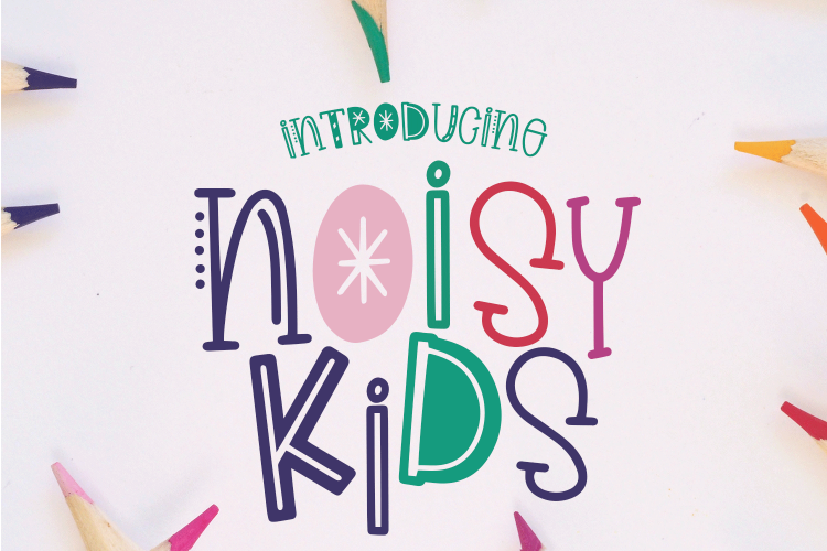 Noisy Kids - a Playful Hand-Written Font