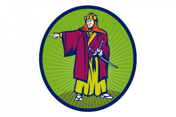 Samurai Warrior Sword example image 1
