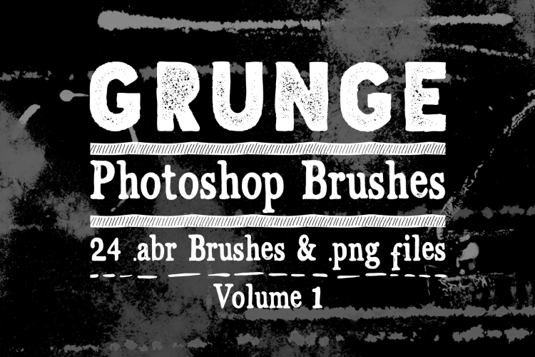 Photoshop Brushes - Grunge Texture Brushes Vol 1