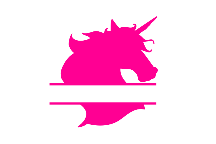 Unicorn Monogram SVG (62769) | SVGs | Design Bundles