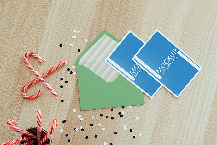 Greeting Cards Mockups V.1