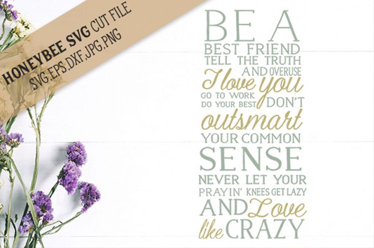 Be A Friend Tell The Truth Subway Art SVG Cut File