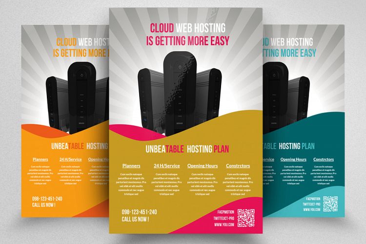 Web Hosting Flyer Template