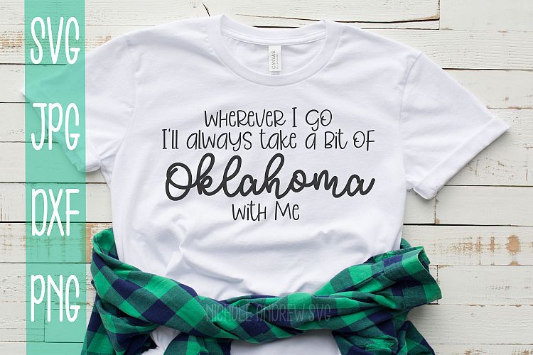 Wherever I go Ill take a bit of Oklahoma With me, SVG